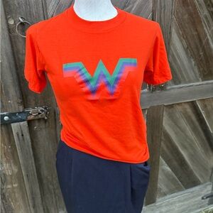Orange Graphic Short Sleeve Tee S Vtg Gulf Coast sportswear